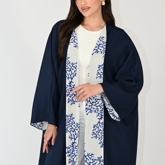 Royal Blue Coral Abaya