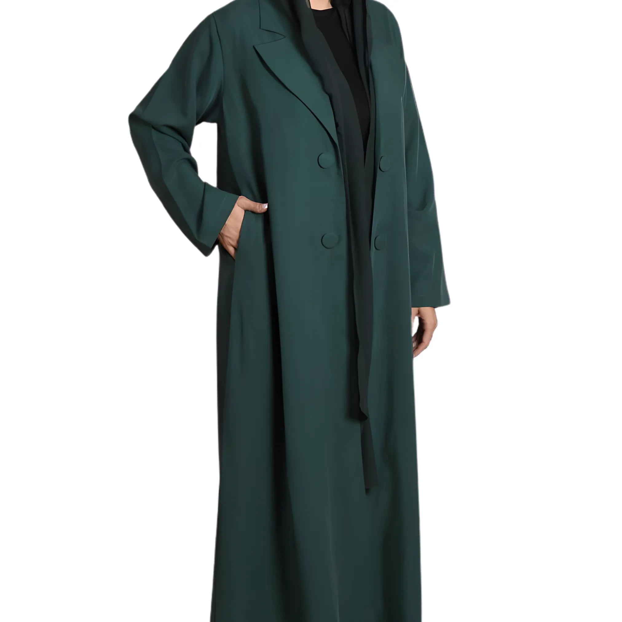 Women wearing Abaya on a white background