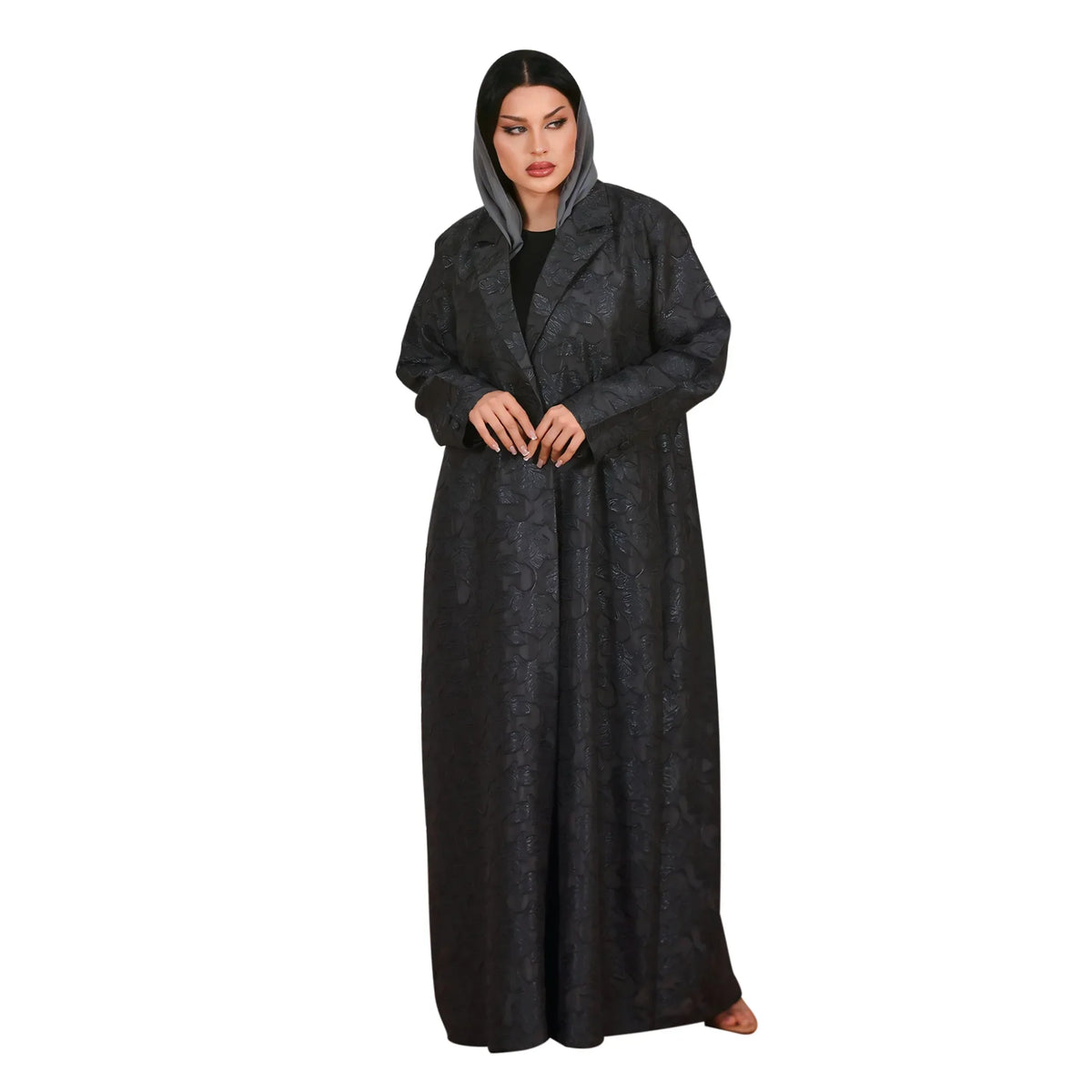 jacquard-crepe-abaya-blazer-collar-daily