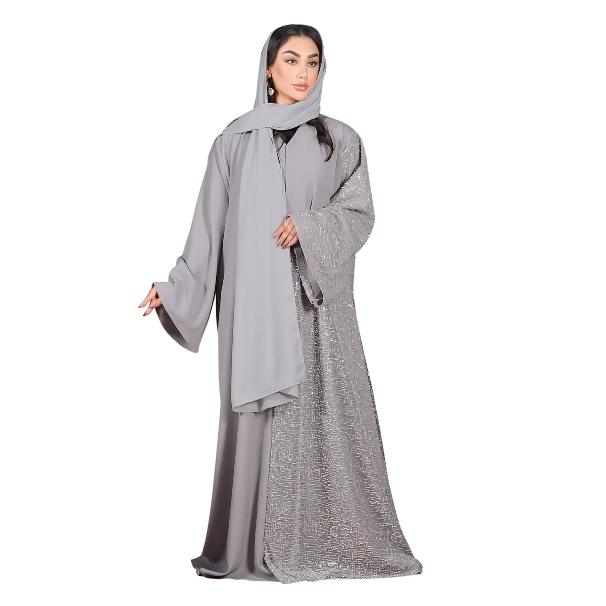 silver-beaded-crepe-evening